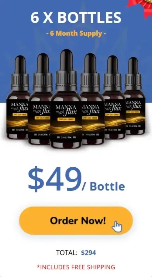 MannaFlux Buy 6 Bottles